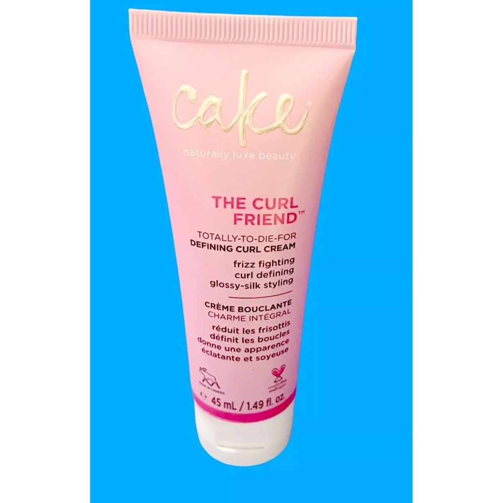 CAKE BEAUTY The Curl Friend Defining Curly Hair Style Cream 1.49oz Travel Sealed